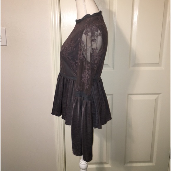 Listicle Lace Peplum Top - Picture 11 of 11